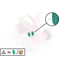 BERG GO² Pink - pedalas (2 vnt.)