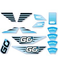 BERG GO² SparX Yellow - набор наклеек