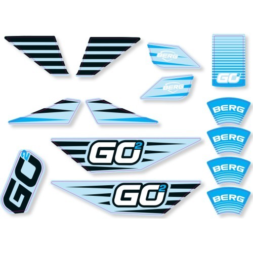 BERG GO² SparX Yellow - набор наклеек