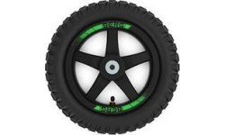 Wheel black 12.5x2.25-8 All Terrain, (Choppy Neo)
