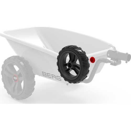 Wheel grey-black 9x2 left (red cover)