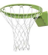 Krepšinio lankas EXIT Galaxy Dunkring su tinkleliu, metalinis, žalias, 45 cm