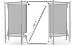 Safety Net Comfort - Lower Tube Berg + Springbracket, 108cm