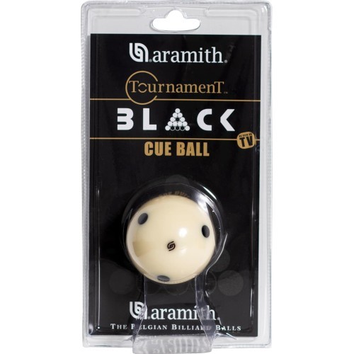 Aramith Tournament Black baltas biliardo rutulys su 6 taškais