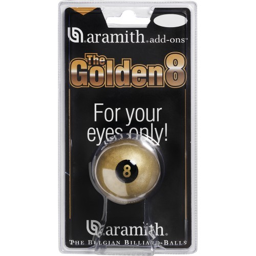 Бильярдный шар Aramith Fun Golden №8, 57,2 мм