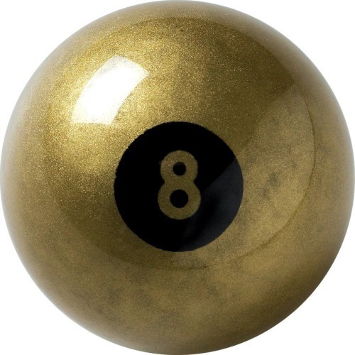 Бильярдный шар Aramith Fun Golden №8, 57,2 мм