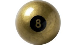 Biliardo kamuoliukas Aramith Fun Golden Nr. 8, 57,2 mm