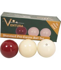 Karambolo kamuoliukų rinkinys Ventura Standard Pro-Carom 61,5 mm