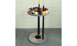 Buffalo Harlem Cue Stand Round Cement for 6 Cues