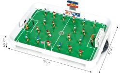 Mini table football game on springs for 22 players