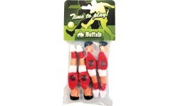 Игроки для настольного футбола Buffalo, красный / белый, 13 мм, 4 шт.