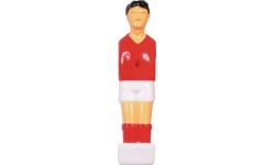 Stalo futbolo žaidėjai Buffalo, raudoni / balti, 13 mm, 4 vnt.