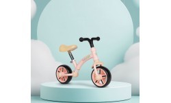 Vaikiškas triratukas EVA ratais ir reguliuojama sėdyne, rožinis, ECOTOYS