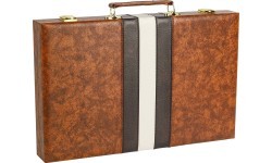 Backgammon Case Brown 46x28cm
