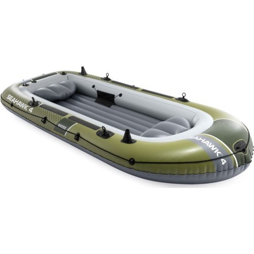 Pripučiama valtis Intex Seahawk 4, 4 asmenų, su pompa ir 2 irklais, 66334