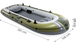 Ponton dmuchany Seahawk 4 4-osobowy pompka 2 wiosła INTEX 66334