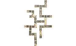 Domino žaidimas Philos Double 9, 20x12,5 cm