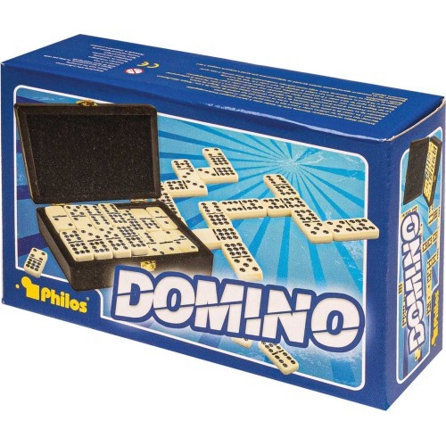 Domino žaidimas Philos Double 9, 20x12,5 cm