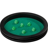 Philos dice tray artificial leather diameter 35cm