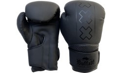 Боксерские перчатки Buffalo Metal черные 16oz