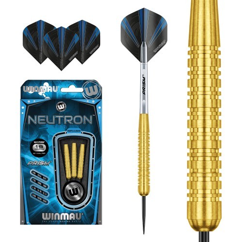 Smiginio strėlytės Winmau Neutron, žalvarinės, plieniniais smaigaliais, 19 g
