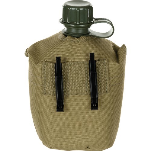 Plastikinė gertuvė su dėklu MFH - Coyote Tan, 1 l