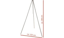 Железная тренога MFH, 1,9 м