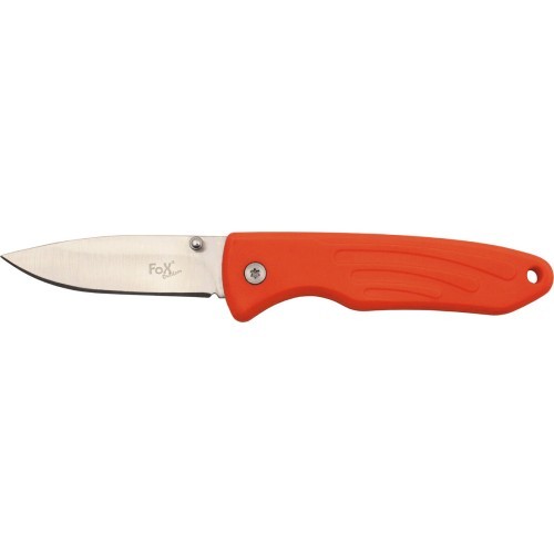 Нож FoxOutdoor Jack - оранжевый, ручка TPR