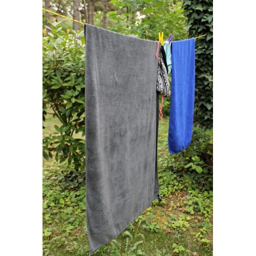 Rankšluostis BasicNature Terry, 60x120 cm, mėlynas