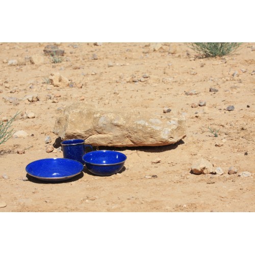 Emaliuota gili lėkštė Origin Outdoors 20 cm, mėlyna