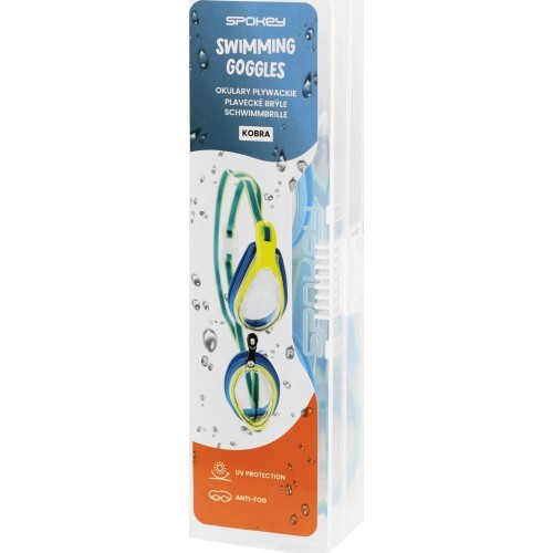 Swimming goggles green blue Spokey KOBRA