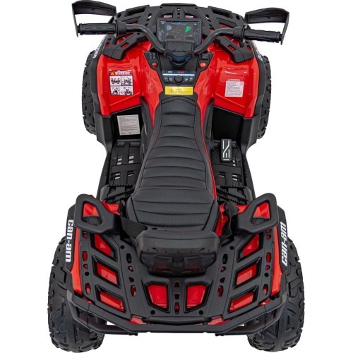 Elektrinis keturratis Can-Am Outlander ATV, raudonas