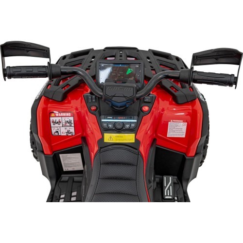 Elektrinis keturratis Can-Am Outlander ATV, raudonas