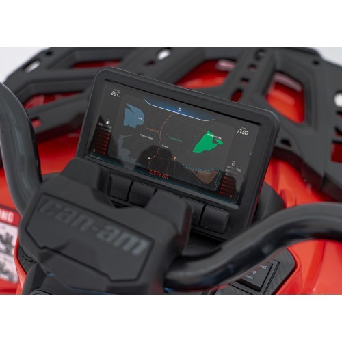 Elektrinis keturratis Can-Am Outlander ATV, raudonas
