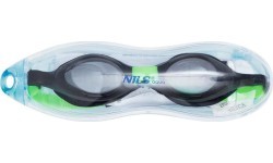 Детские очки для плавания Nils Aqua NQG170AF черно-зеленые