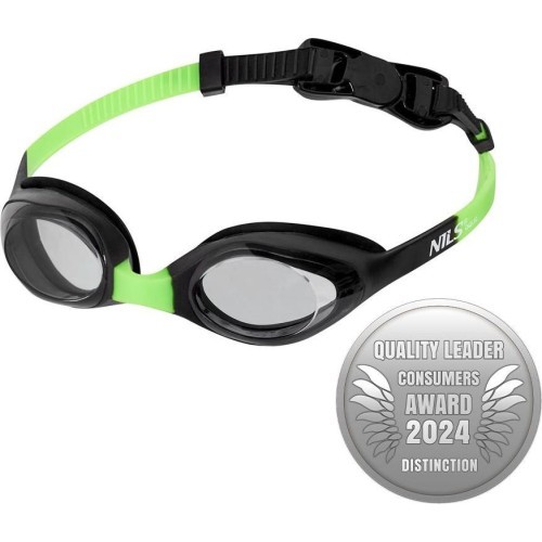 NQG170AF BLACK/GREEN CHILDREN'S NILS AQUA GOGGLES