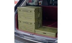 NCB4004 FOLDING CAMPING BOX WITH LID GREEN 50L NILS CAMP