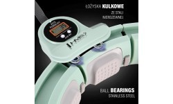 SET HULA HOOP MAGNETIC GREEN HHM13 WITH WEIGHT + COUNTER HMS + WAIST SUPPORT BR163 BLACK