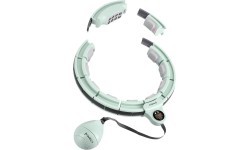 Магнитный обруч Hula Hoop HHM13 с утяжелителем, счётчиком HMS и поясом BR163, зелёный