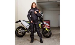 Women’s Motorcycle Jacket W-TEC Progair Lady - Black-Fluo