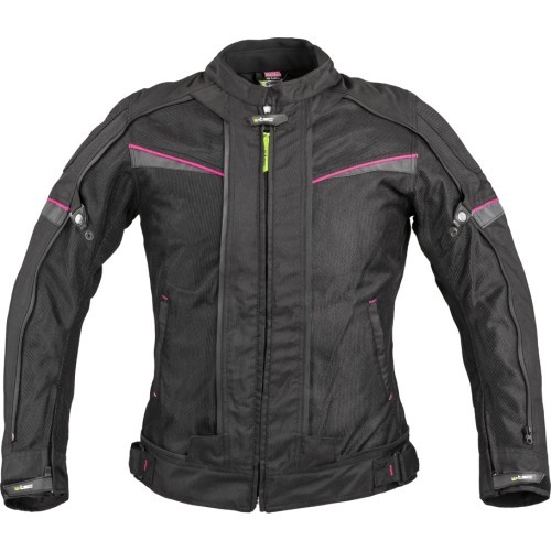 Women’s Motorcycle Jacket W-TEC Progair Lady - Black-Fluo