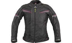 Moteriška motociklininkų striukė W-TEC Progair Lady - Juoda-fluo