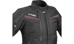 Moteriška motociklininkų striukė W-TEC Progair Lady - Juoda-fluo