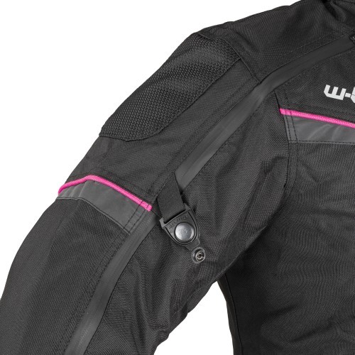 Women’s Motorcycle Jacket W-TEC Progair Lady - Black-Fluo