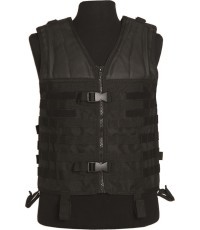 Чёрный тактический жилет MOLLE