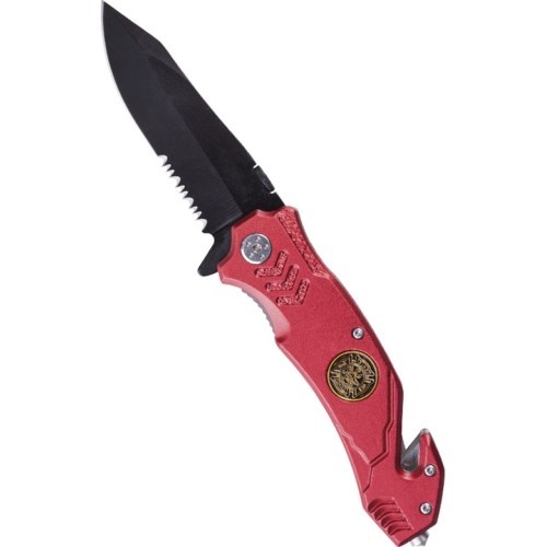 RED ′FIRE BRIGADE′ ONE-HAND KNIFE