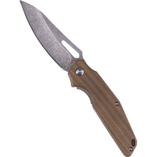WOOD FOLDING KNIFE WITH STEEL BLADE