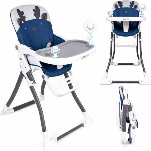 Feeding Chair Eco Toys Reindeer, Blue