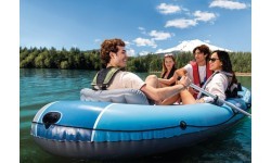 Pripučiama valtis Intex Excursion 4, 4 vietų, su pompa, 2 irklai ir krepšys 66324