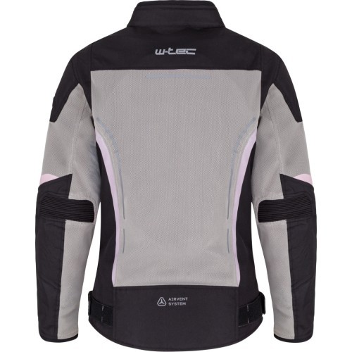 Moteriška vasarinė motociklininko striukė W-TEC Mirelia - Juoda-pilka-fluo